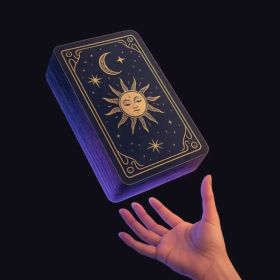 Illustration af tarotkort